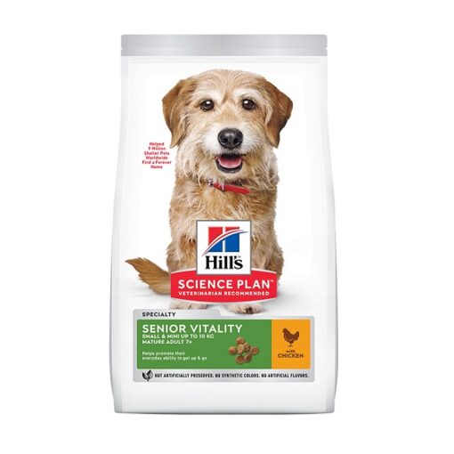 Hill’s Science Plan Senior Vitality Small & Mini Mature Adult 7 Dog Food With Chicken & Rice1