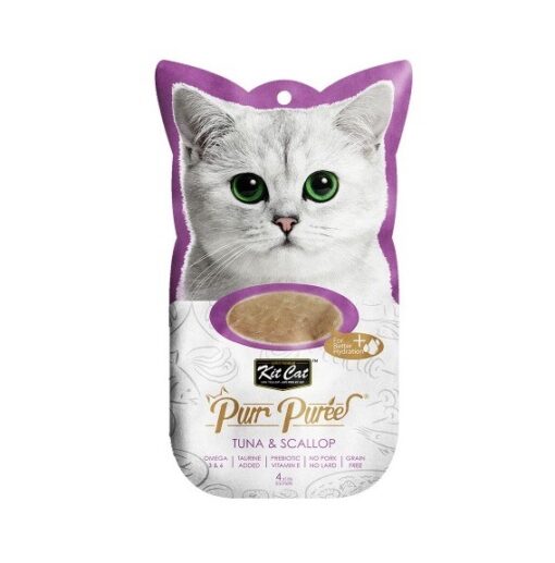 Kit Cat – Purr Puree Tuna & Scallop (4x15g)