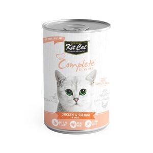 Kit Cat Complete Cuisine Chicken And Salmon In Broth 150G