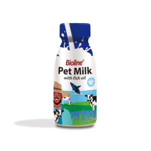 Bioline Pet Milk with Fish Oil 220ml - Omega-3 for Healthy Cats & Dogs